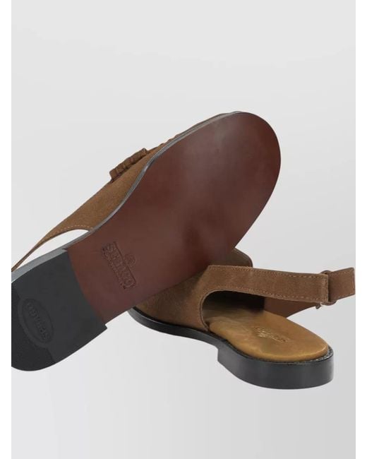 Sebago Brown Dan Suede Sling Back Loafer Shoe