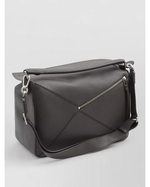 Loewe Gray Puzzle Edge Large Shoulder Bag for men