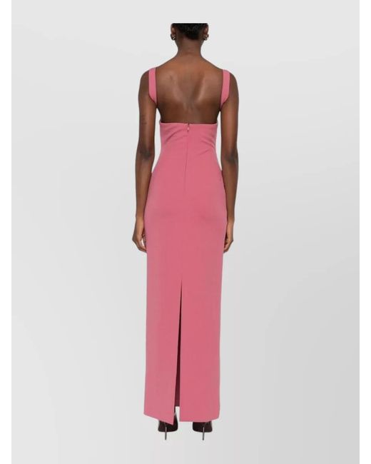 Solace London Pink Joni Square Neck Sleeveless Maxi Dress