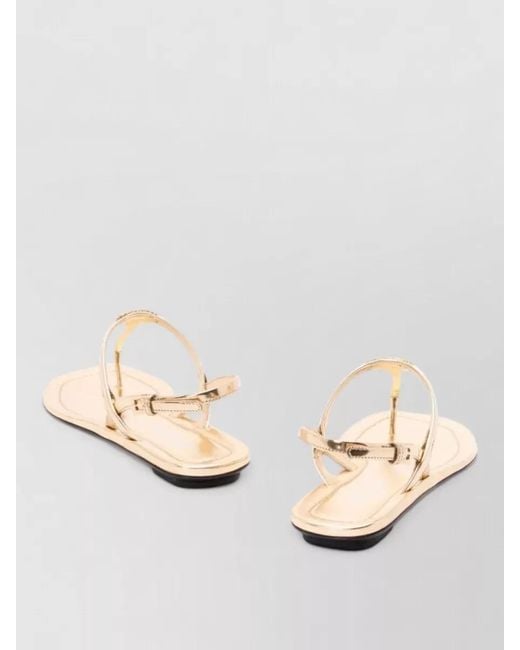 Prada Natural Thong Sandals
