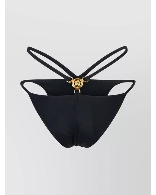 Versace Black Medusa Plaque Bikini Briefs