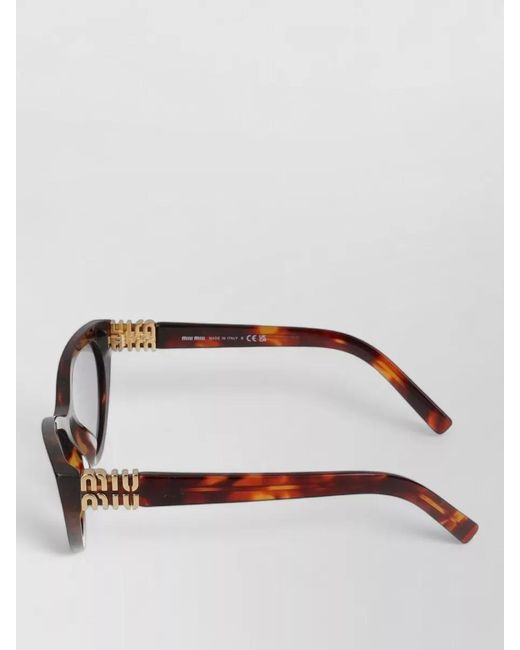 Miu Miu Metallic Sunglasses 0Mu A04S 21C40O Cat Eye