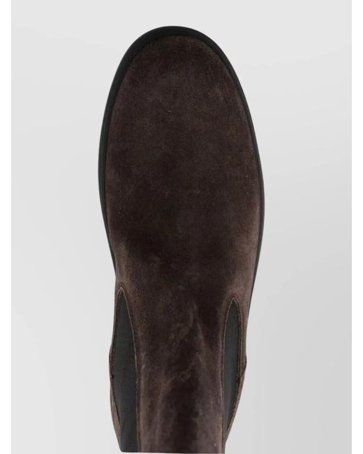 Tod's Brown Suede Ankle Boots