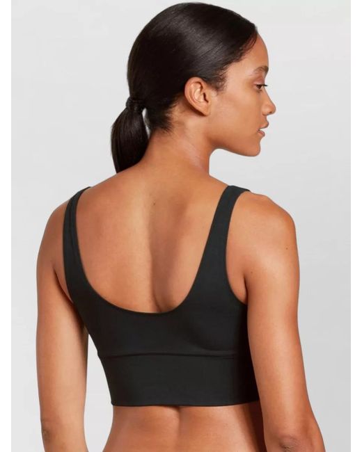 Calida Black Scoop Neck Stretch Bustier Wide Straps