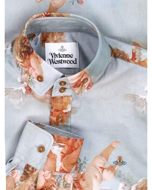 Vivienne Westwood Gray Cotton Shirt for men