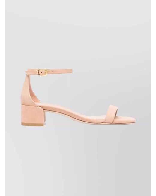 Stuart Weitzman Pink Nudistcurve Sandals