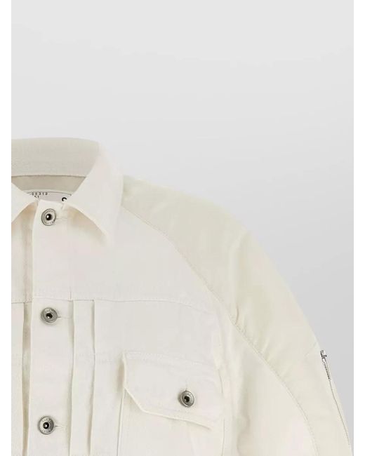 Sacai Natural Cotton Hybrid Oversized Coat