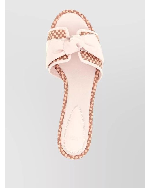 Alexandre Birman Pink Leather Maxi Clarita Sandals