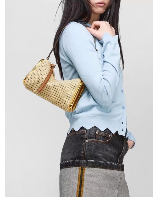 Marc Jacobs Metallic Small Crochet Shoulder Bag