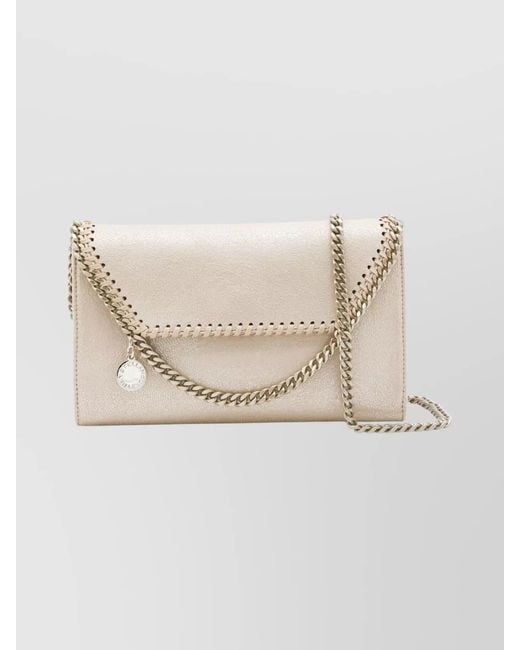 Stella McCartney Natural Falabella Chain Wallet Shoulder Bag