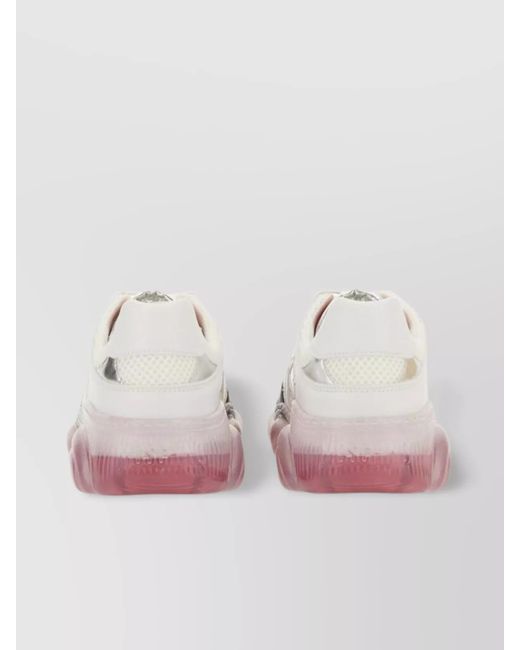 Moschino Pink Low-Top Sneakers