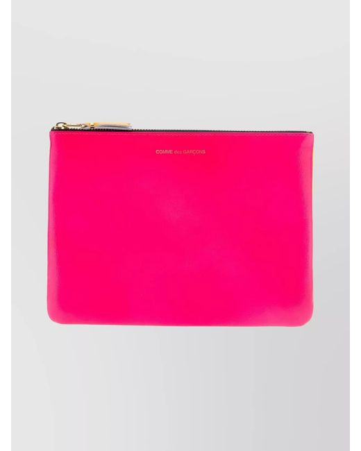 Comme des Garçons Pink Leather Purse