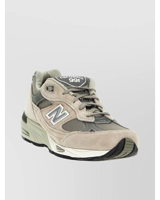 New Balance Metallic Leather Low-Top Sneakers