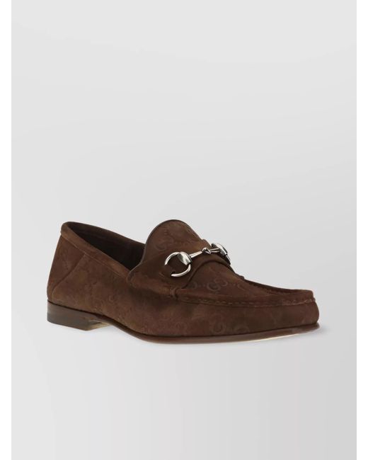 Gucci Brown Leather Loafers for men
