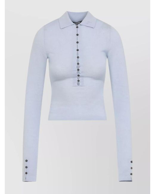 Jacquemus Blue The Merino Polo