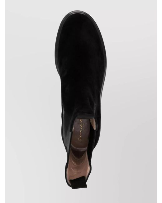 Gianvito Rossi Black Suede Leather Ankle-Length Boots