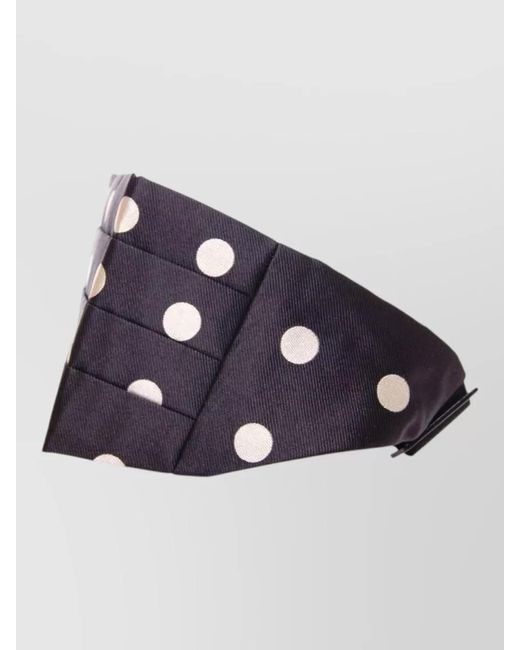 Dolce & Gabbana Blue Silk Polka-Dot Cummerbund for men
