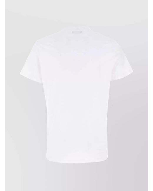 Balmain White Cotton Slim-Fit T-Shirt for men