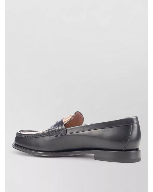 Dior Gray Leather Loafers for men