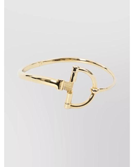 Gucci Natural Choker Necklace Featuring Half Horsebit Design