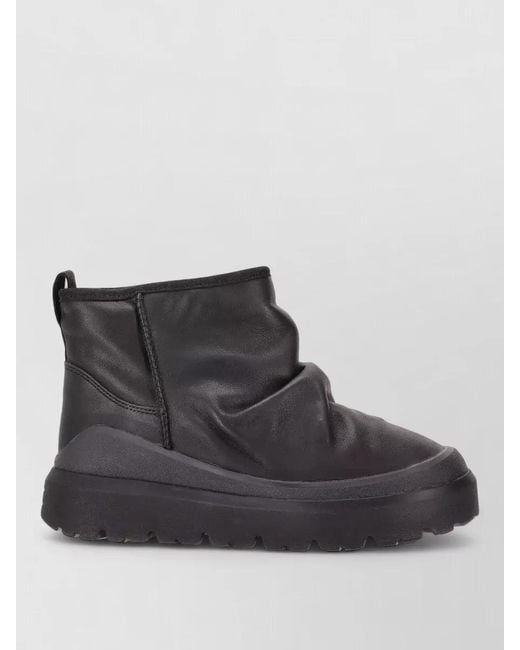 Ugg Black Leather Ankle Boots for men