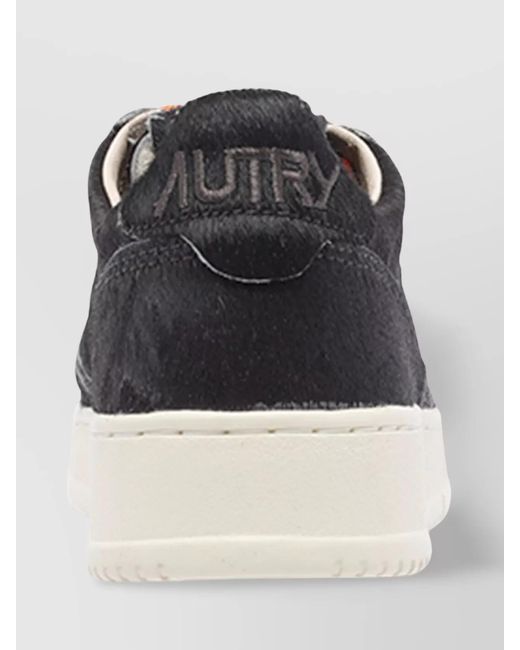 Autry Gray Leather Low-Top Sneakers