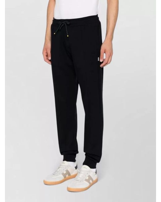 Paul Smith Blue Cotton Blend Sweatpants Elasticated Cuffs Pockets for men