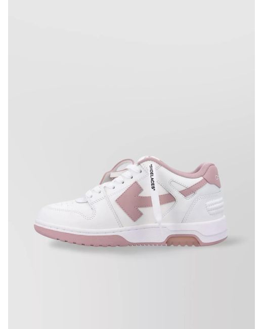 Off-White c/o Virgil Abloh White Leather Out Of Office Low-Top Sneakers