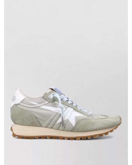Golden Goose Deluxe Brand White Marathon Running Sneakers Retro Style Design