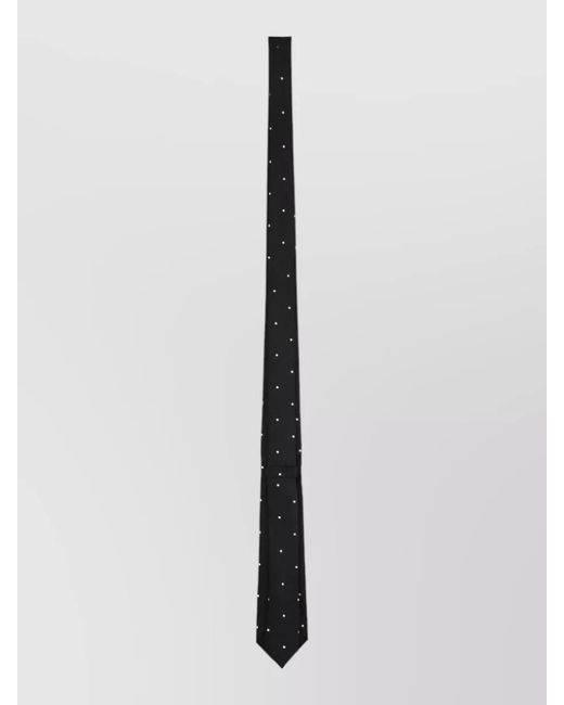 Tom Ford White Slim Polka Dot Tie Narrow Length for men