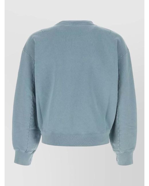 Marni Blue Cotton Sweatshirt Crew Neck Long Sleeves for men