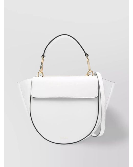 Wandler White Mini Bag With Detachable Strap And Rear Pocket