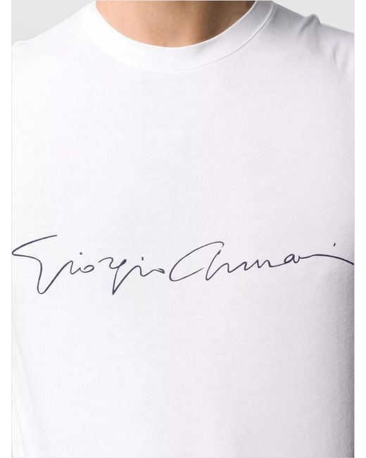 Giorgio Armani Gray Viscose T-Shirt for men