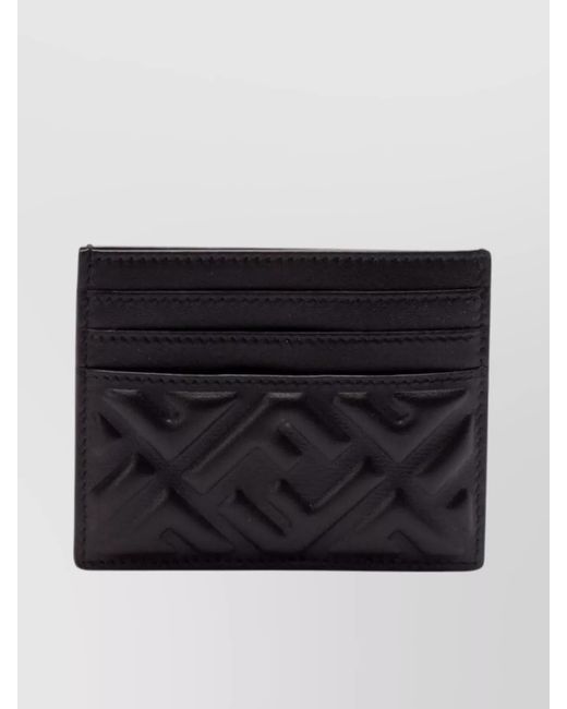 Fendi Black Leather Cardholder
