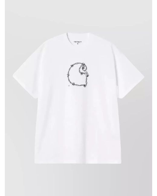 Carhartt White Short-Sleeve Cotton T-Shirt for men