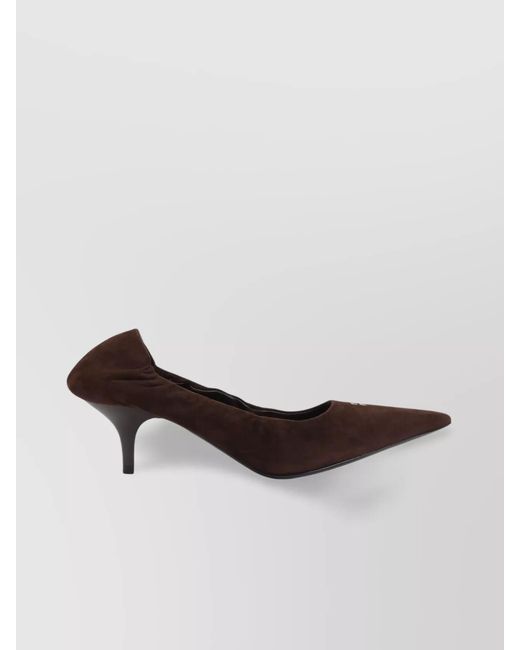 Miu Miu Brown Lamb Leather Pumps