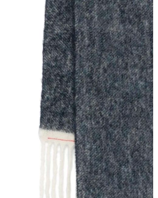 Jacquemus Blue Mohair Alpaca Wool Scarf for men