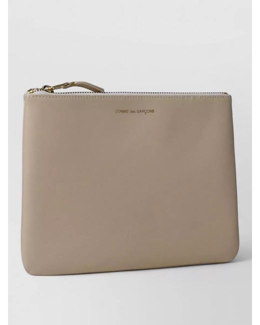 Comme des Garçons Natural Smooth Finish Leather Clutch Bag for men