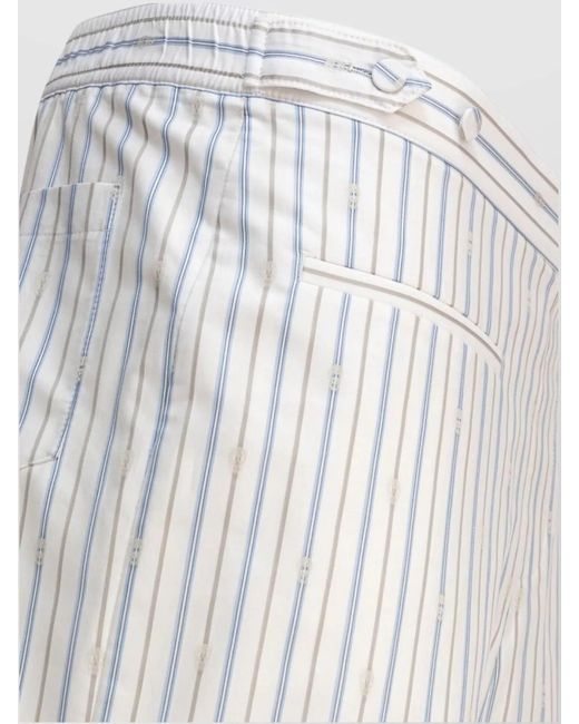 McQueen White Tailored Shorts for men