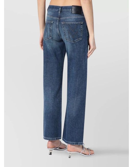Marc Jacobs Blue Denim Straight-Leg Jeans