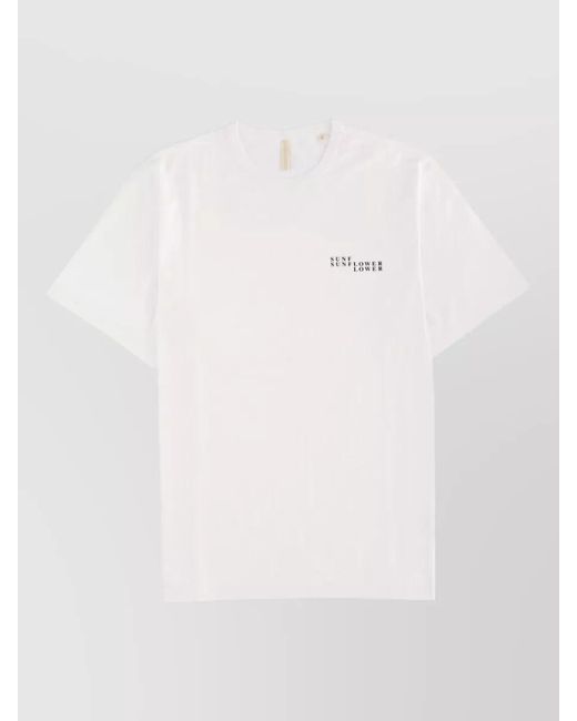 sunflower White Regular-Fit Logo-Print T-Shirt for men