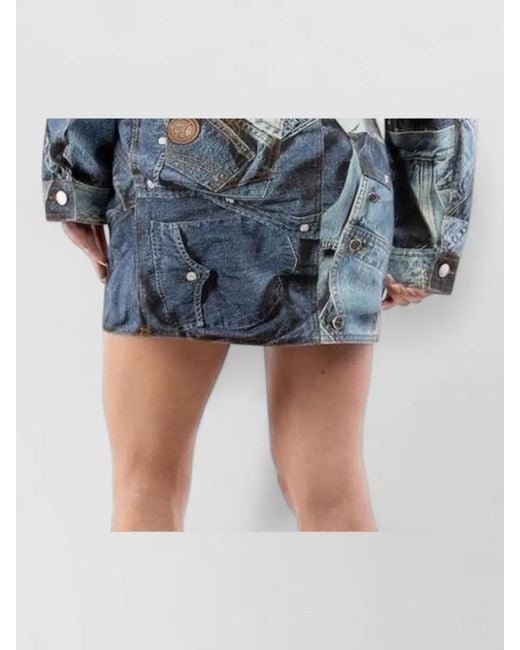 Moschino Blue Denim Casual Dress