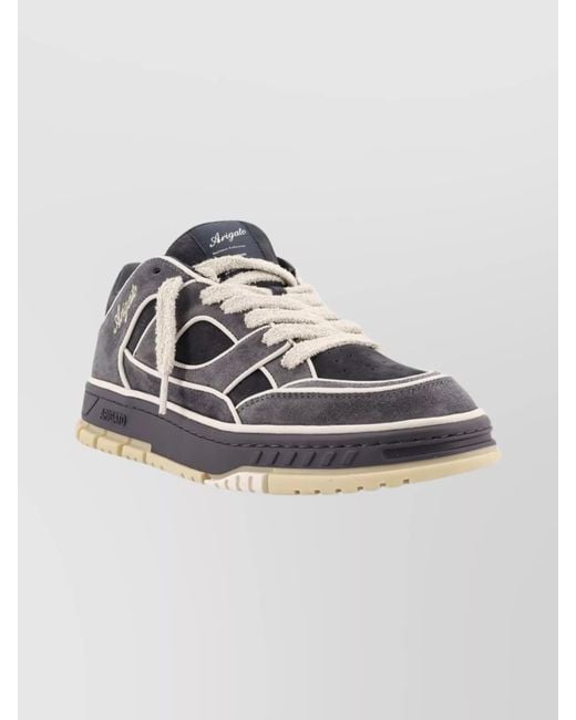 Axel Arigato White Low-Top Suede Sneakers Featuring Logo Detail for men