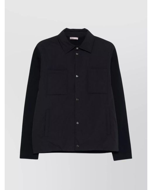 Herno Blue Tailored Jacket With Chest Pockets And Long Sleeves for men