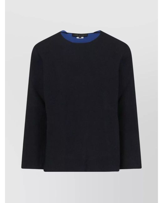 Comme des Garçons Blue Crewneck Jumper for men