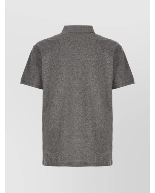 Polo Ralph Lauren Gray Cotton Slim-Fit Short-Sleeve Polo Shirt for men