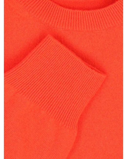 Comme des Garçons Orange Wool Crewneck Jumper for men