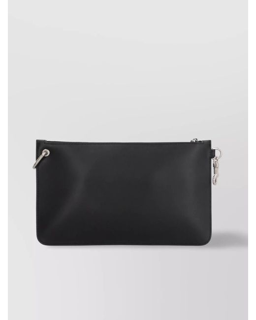 Dolce & Gabbana Black Calf Leather Clutch Bag for men