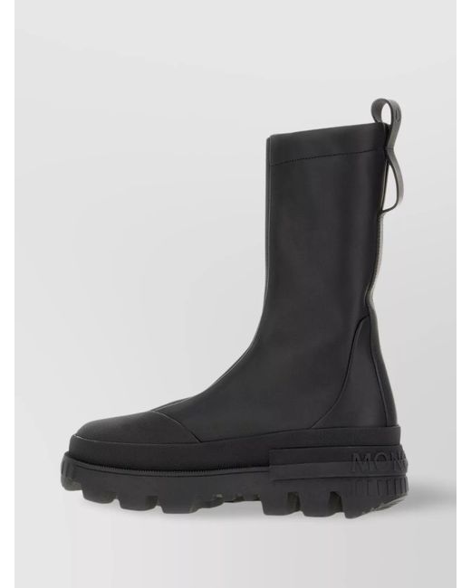 Moncler Genius Black Leather Chelsea Boots