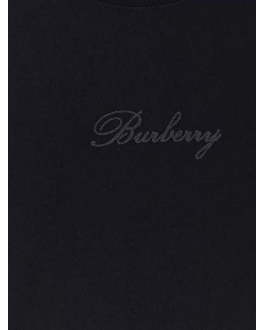 Burberry Black T-Shirt And Polo Shirt for men
